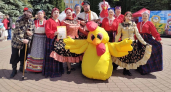 В Сампурском округе угощали яичницей из 2500 яиц