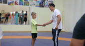 С кадетами Уварово встретился олимпийский чемпион по греко-римской борьбе Роман Власов