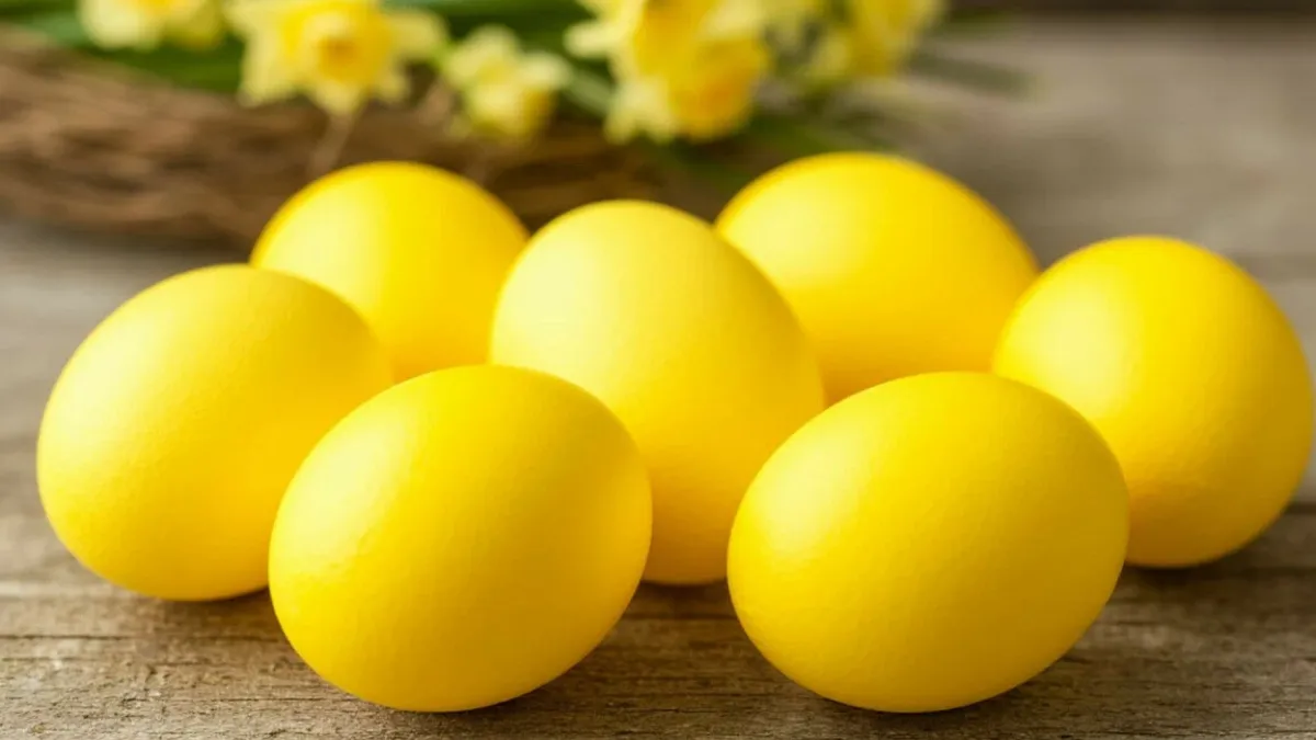 Золотые яйца на Пасху - приносят в дом счастье и достаток: крашу скорлупки в золотистый цвет без куркумы и без химии 