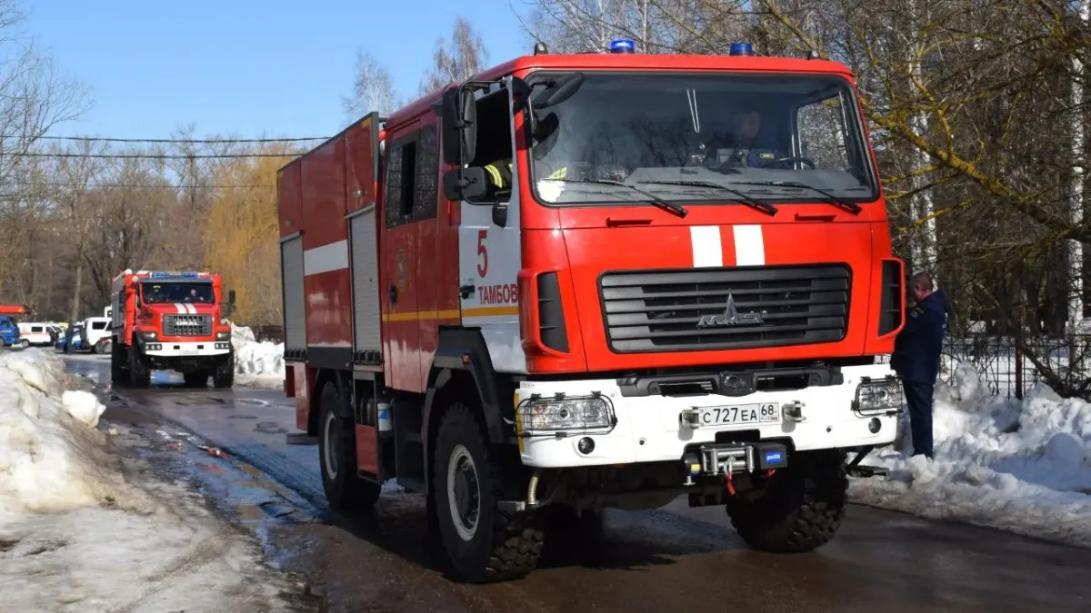 В Тамбове на учениях отработали ликвидацию природного пожара и действия при паводке