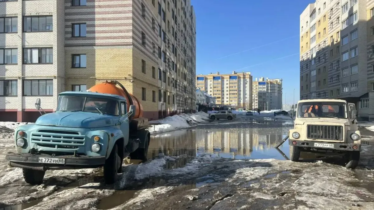 В Тамбове усилили контроль за подтоплениями из-за активного таяния снега