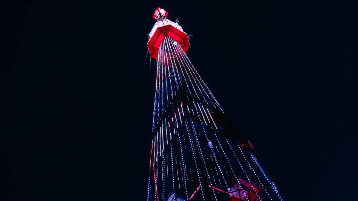 В Тамбове включат праздничную подсветку телебашни ко Дню воссоединения Крыма с Россией