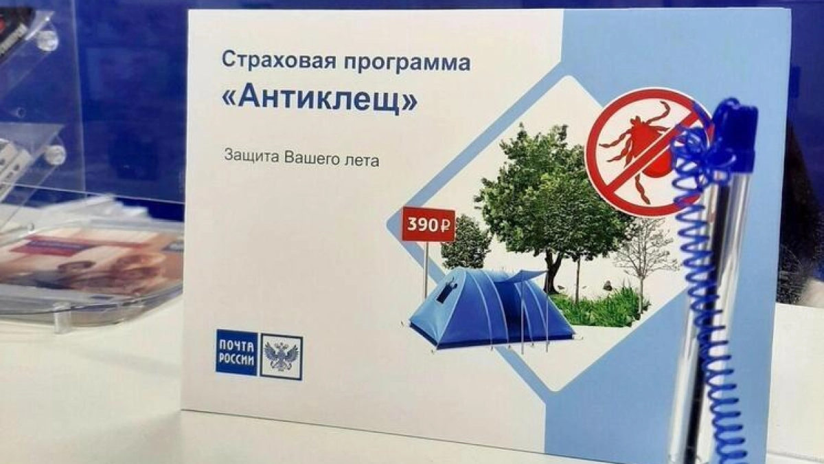 В Тамбовской области начали оформлять страховку от укусов клещей через почтовые отделения