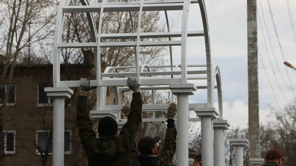 Жители Мичуринска восхищены обновлением сквера на Липецком шоссе