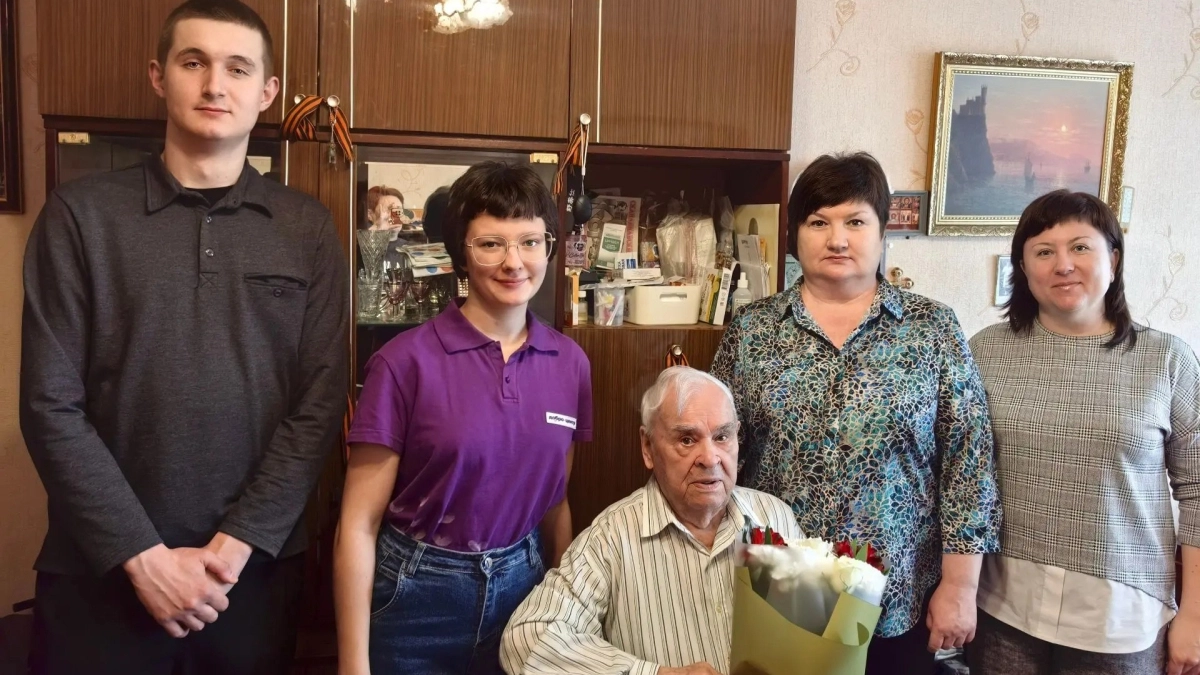 В Тамбове 99-летие отметил ветеран Великой Отечественной войны Василий Ходяков