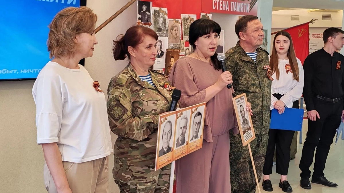 В Тамбове школьники присоединились к акции "Стена памяти"