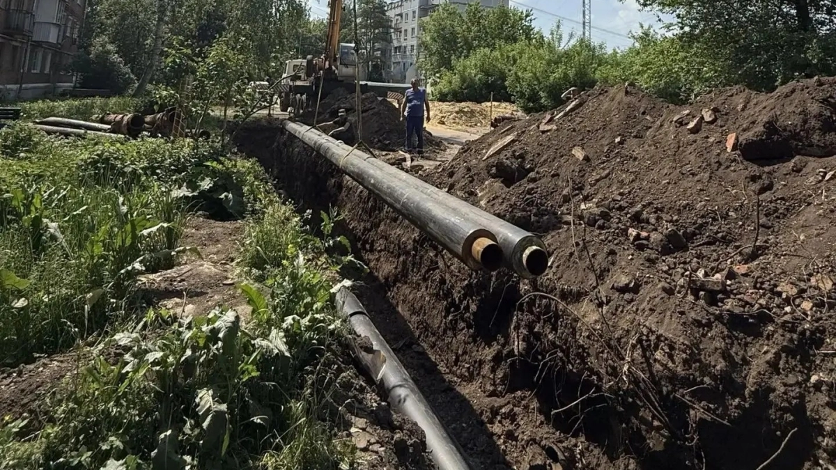 На юге Тамбова начали менять более двух километров теплосетей