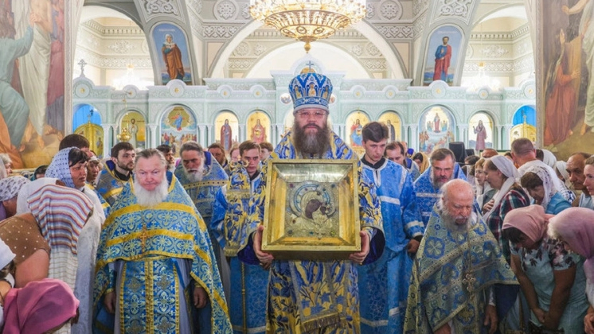 В Тамбове проводили Казанскую Вышенскую икону Божией Матери