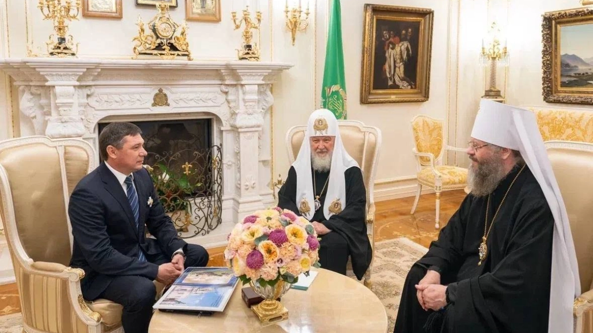 Евгений Первышов обсудил с Патриархом Кириллом восстановление Христорождественского собора в Тамбове