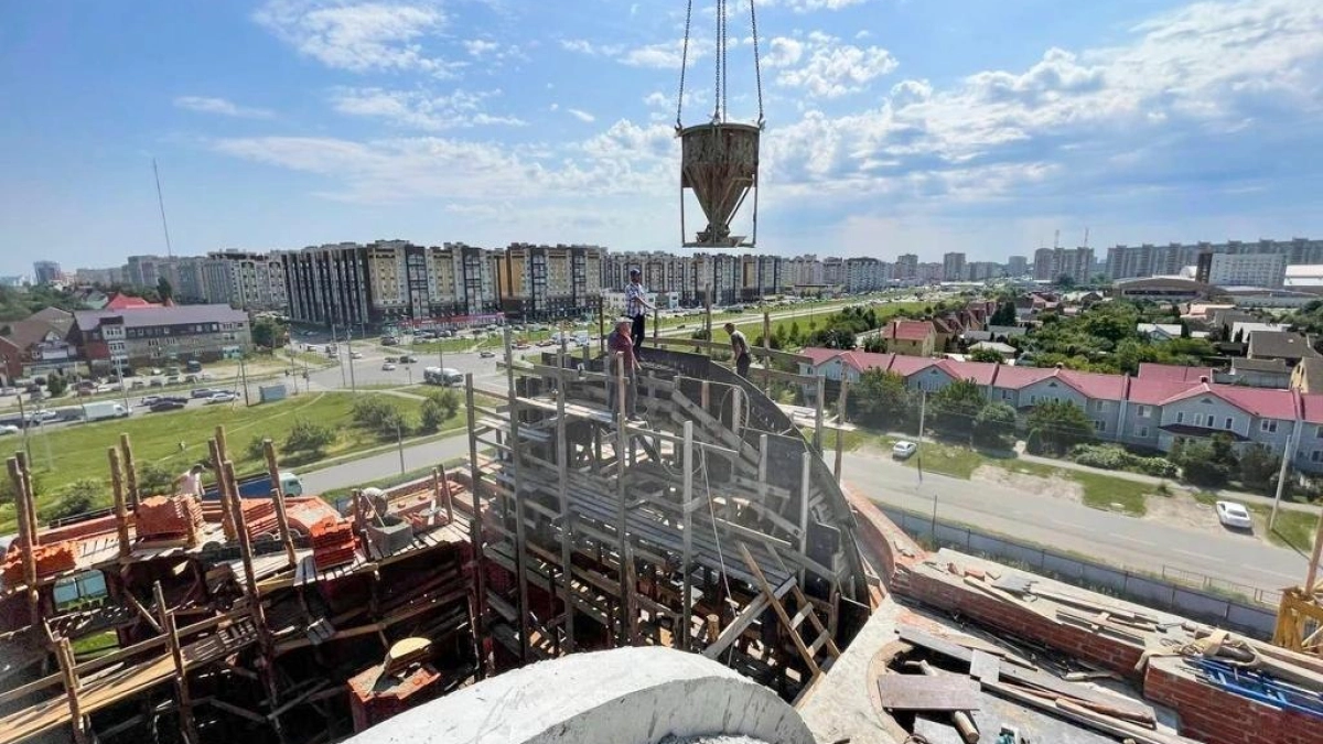 В Тамбове продолжается строительство храма преподобного Серафима Саровского