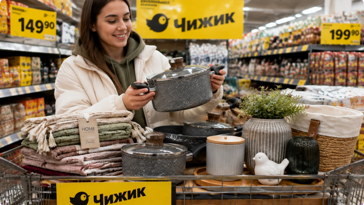 В Чижике разбирают кастрюли «под камень», текстиль для дома и декор — делюсь сочными находками