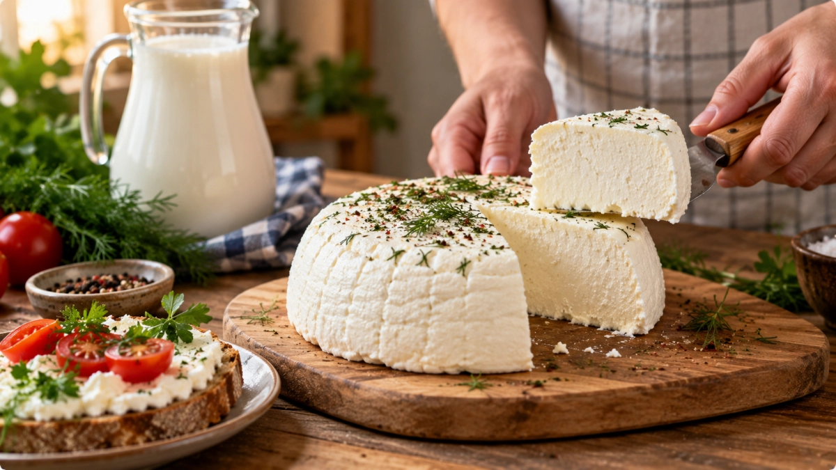 Даже варить не нужно: из литра кефира готовим нежнейший сыр – в 100 раз вкуснее покупного