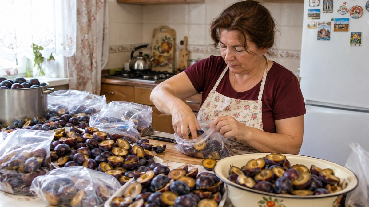 Сливы пихаю в морозилку мешками - ни компоты, ни варенье не готовлю: одна пряная закуска — и гости весь вечер просят рецепт