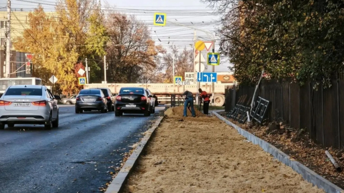 В Тамбове завершают ремонт улицы Никифоровской